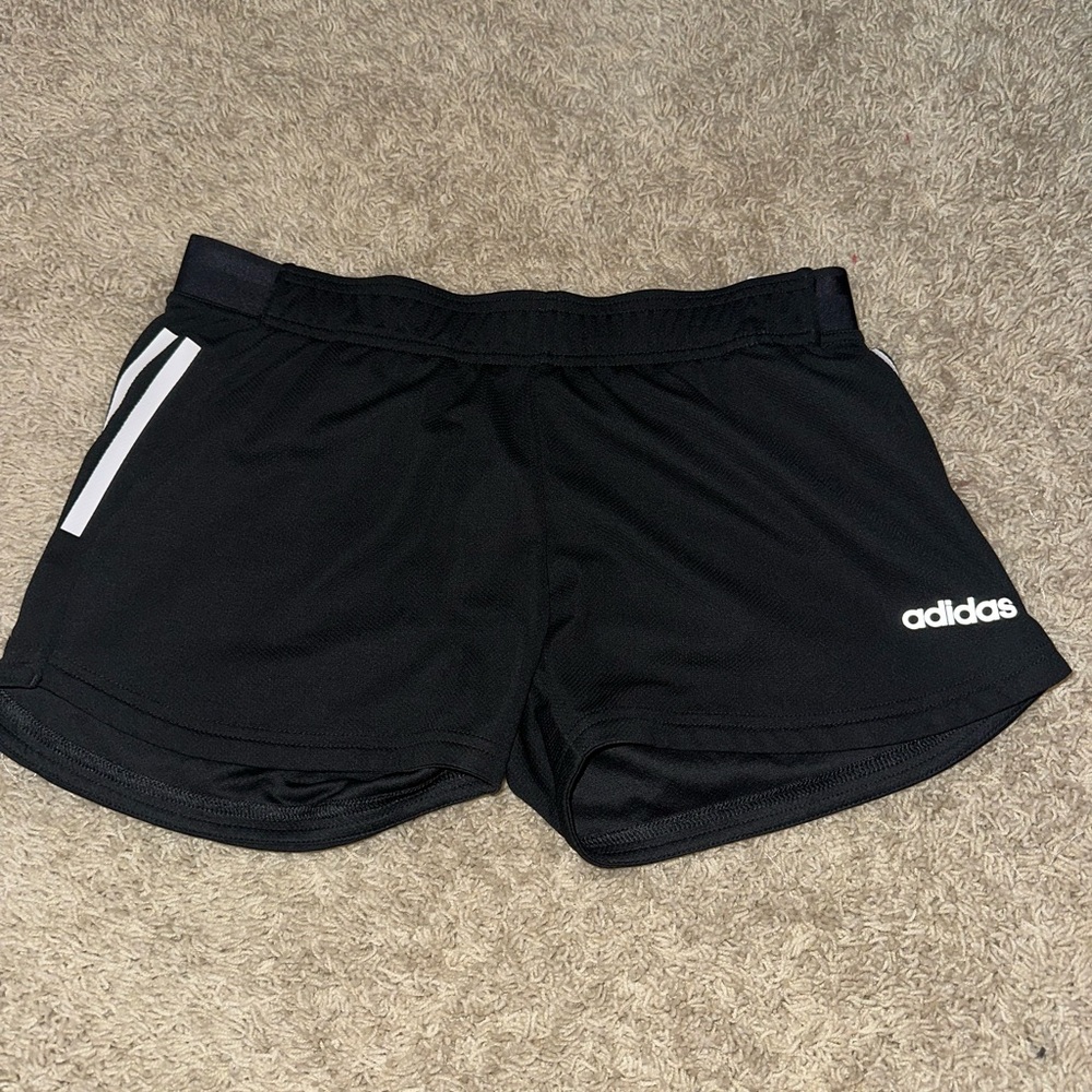 Adidas black athletic shorts